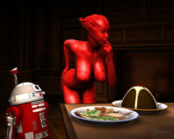  3d asari astromech_droid droid evolluisionist mass_effect star_wars tagme  rating:explicit score: user:bot