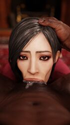 1boy 1girl1boy 1girls 3d :>= ada_wong ada_wong_(adriana) blender blowjob blowjob_face capcom choking_on_cock cum cum_in_mouth cum_leaking cum_overflow dark-skinned_male deepthroat hand_on_head hetero interracial lipstick love oral_creampie resident_evil resident_evil_4 resident_evil_4_remake stephanie23 straight rating:Explicit score:143 user:DeAndre6996