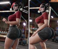 1girls 3d 3d_(artwork) animated artist_name ass batman_(series) big_ass big_breasts clothed crop_top curvaceous curvy curvy_figure dat_ass dc dc_comics dialogue dumptruck_ass english_text female female_only fully_clothed harley_quinn harley_quinn_(classic) huge_ass huge_breasts jean_shorts large_ass large_breasts light-skinned_female light_skin mp4 no_sound shaking_ass shaking_butt shorts showing_off showing_off_ass smitty34 solo text thighs video villain villainess rating:Explicit score:112 user:SILV3RBACK