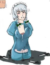 colley cum_in_onahole cursed monophallia onahole_transformation penis penis_neck pussy sakuya_izayoi touhou transformation unusual_genitalia_placement unusual_penis_placement weird what rating:Explicit score:4 user:skedye