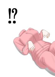 !? 2022 bocchi_the_rock! gotou_hitori headless lying on_back on_floor pink_jacket simple_background unuse white_background rating:Safe score:0 user:skedye