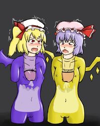 body_swap colley cum_in_onahole cursed ejaculation flandre_scarlet head_swap monophallia onahole_transformation penis penis_neck pussy remilia_scarlet touhou transformation unusual_genitalia_placement unusual_penis_placement weird what rating:Explicit score:3 user:skedye