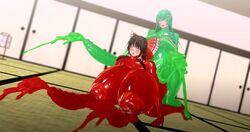 3d balls brainwashed cum day diphallia diphallism ejaculation handsfree_ejaculation indoors latex_suit multi_balls multi_genitalia multi_penis next_yucoru_s penis penis_nipples projectile_cum reimu_hakurei sanae_kochiya touhou triphallia unusual_genitalia_placement unusual_penis_placement what rating:Explicit score:2 user:skedye