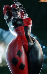 1girls 3d 3d_(artwork) artist_name batman_(series) big_breasts big_thighs bodysuit child_bearing_hips curvaceous curvy curvy_figure dc dc_comics dutch_angle eyes_closed female female_only harley_quinn harley_quinn_(classic) hourglass_figure huge_breasts large_breasts slim_waist smitty34 solo thick_hips thick_thighs villain villainess voluptuous voluptuous_female wide_hips rating:Questionable score:339 user:SILV3RBACK