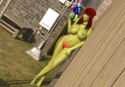  3d breasts dc evolluisionist miss_martian tagme water_gun  rating:explicit score: user:bot