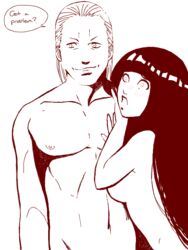  artist_request crack_pairing hidan hyuuga_hinata monochrome naruto naruto_shippuuden tarajenkins tegaki  rating:safe score: user:bot