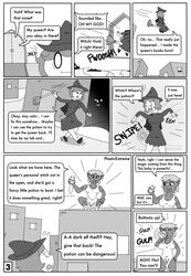 comic dark_elf dialogue drinking page_3 plasticextreme potion stealing tagme witch rating:Explicit score:2 user:Thique_inque