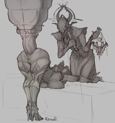  anal anal_destruction anal_sex big_ass big_breasts dildo dildo_in_ass harrow_(warframe) khora_(warframe) khora_prime_(warframe) kzen0 pussy warframe  rating:explicit score: user:kzen0