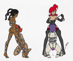 4girls armbinder bondage bound_together cartoon_network cowboy_bebop crossover dominatrix edward_wong_hau_pepelu_tivrusky_iv faye_valentine female female_only forced_yuri foster's_home_for_imaginary_friends frankie_foster garabatoz goo_goo_gaga human jay-triqz multiple_females pussy_juice vibrator white_background yuri rating:Explicit score:179 user:bot