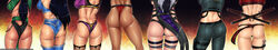 2d 6+girls 7girls ass backboob dark-skinned_female dark_skin female female_only fishnet from_behind highres jade_(mortal_kombat) kitana kunai kunoichi lineup loincloth mileena monster_girl mortal_kombat mortal_kombat_(2011) multiple_girls netherrealm_studios ninja panties phantomjac sheeva sindel skarlet sonya_blade take_your_pick thigh_boots thighhighs thong tight_clothes rating:Questionable score:219 user:chooped