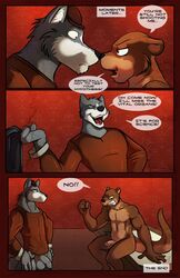 canine closed_eyes comic donryu fur furry male male_only mustelid open_mouth otter standing rating:Explicit score:0 user:bot