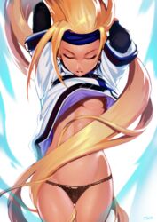 black_panties dress_lift female guilty_gear millia_rage optionaltypo panties solo rating:Questionable score:36 user:Freezer88