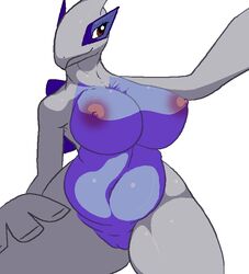 anthro avian big_breasts breasts chubby female furry legendary_pokemon lugia nintendo nipples nude plain_background pokemon purple_fur purple_skin pussy raptorkou red_eyes solo video_games white_background white_fur white_skin rating:Explicit score:6 user:bot