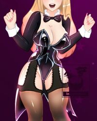  anime_girl anime_style bunnysuit cosplay female inconfortable kitagawa_marin marin_kitagawa sono_bisque_doll_wa_koi_wo_suru  rating:questionable score: user:inconfan