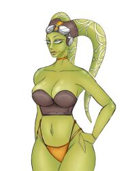  cleavage clothing gree green_skin grey_body hera_(hara0742) hera_syndulla only_female sfw star_wars star_wars_rebels  rating:explicit score: user:bot