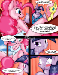 2014 alicorn anthro anthrofied blue_eyes cleavage clothed clothing comic cum cum_on_face dialog english_text equine female fluttershy_(mlp) friendship_is_magic fur group hair horn horse inside long_hair mammal my_little_pony navel open_mouth outside pink_fur pink_hair pinkie_pie_(mlp) pony purple_eyes purple_fur purple_hair straight_hair suirano temptation_(suirano) text twilight_sparkle_(mlp) wings yellow_fur rating:Explicit score:11 user:bot