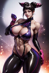 ai_generated big_breasts breasts capcom cleavage grandmogi huge_breasts juri_han large_breasts stable_diffusion street_fighter thick_thighs rating:Explicit score:27 user:Crcole331