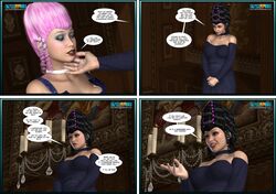 3d age_difference aveline big_breasts big_penis black_hair breasts caption clothes comic crazyxxx3dworld female french_text futa_on_female futanari intersex large_breasts light_skin maid makeup penis pink_hair servant sex wig rating:Questionable score:1 user:FutaFan59