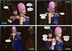 3d age_difference aveline big_breasts big_penis black_hair breasts caption clothes comic crazyxxx3dworld female french_text futa_on_female futanari intersex large_breasts light_skin maid makeup penis pink_hair servant sex wig rating:Questionable score:2 user:FutaFan59