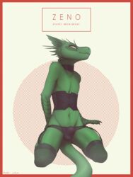 anthro balls bulge corset crossdressing femboy garter lizard lundi male male_only penis pinup reptile scalie setheus solo spread_legs spreading stockings tummy underwear undressing western_art zeno rating:Explicit score:11 user:bot