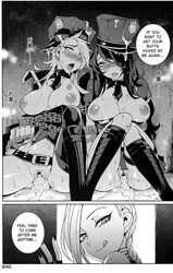 3girls ahe_gao anal areolae between_breasts blush bondage bound_together braid breasts breasts_out caitlyn_kiramman censored chains cleavage comic cum dickgirl double_penetration doujin english eyewear_on_head fellatio female female_only femsub fucked_silly hair_over_one_eye hirame intersex jinx_(league_of_legends) league_of_legends licking_lips mind_break monochrome multiple_girls multiple_subs necktie necktie_between_breasts nipples officer_caitlyn officer_vi oral penetration police police_cap police_uniform policewoman pussy robots sex sunglasses_on_head twin_braids vi voluptuous rating:Explicit score:237 user:twilight-jester