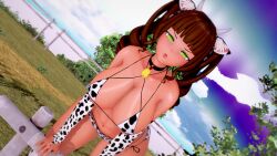  1girls 3d big_breasts bikini breasts champion_of_realms cowkini female heramael_(cor) tagme zimon  rating:explicit score: user:bot