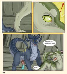 2boys ark_warrior comic dragon erection feral furry furry_only imminent_rape male male_only no_humans penis scalie yaoi rating:Explicit score:11 user:bot