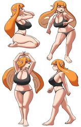 1girls 2d 2d_(artwork) armpits ass big_ass big_breasts big_butt big_thighs bra breasts female huge_ass huge_breasts huge_butt inkling inkling_girl mouth nintendo nobunagapero open_mouth orange_hair panties peronattu red_eyes sharp_teeth side_ass splatoon splatoon_(series) teeth teeth_showing thighs twin_braids twintails white_skin rating:Questionable score:131 user:deleted107400