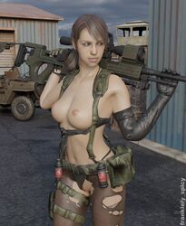 1girls 3d angry angry_expression athletic athletic_female bandolier bangs belly belly_button bikini bikini_aside bikini_bottom bikini_lift bikini_pull bikini_top blender breasts breasts_out brown_hair celebrity female female_focus female_only fit fit_female frankiely_spicy green_eyes gun leather leather_clothing leather_gloves metal_gear_solid metal_gear_solid_v naked naked_female navel nipples nude nude_female outdoor outdoors outside pinup pinup_pose ponytail pussy quiet_(metal_gear) sniper sniper_rifle solo solo_female solo_focus stefanie_joosten tactical_nudity vagina warehouse rating:Explicit score:39 user:LuckyMeyer