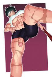 1futa abs balls bandage_on_face big_breasts big_penis breasts burn_scar burn_scars clothed clothing erection futa_only futanari glasses green_hair gym_shorts human jujutsu_kaisen katsuu_nsfw light-skinned_futanari light_skin looking_down low-angle_view lowres mostly_clothed penis penis_out_of_shorts penis_through_leghole presenting_penis scar scars scars_all_over short_hair short_shorts solo standing thumbnail toned_futa underboob veiny_penis white_shirt zenin_maki rating:Explicit score:70 user:slushiefan69