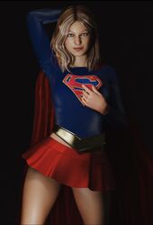 1girls 3d 3d_(artwork) 3dcg absurd_res absurdres agent_4_tea_se7en arms_behind_back arrowverse bare_legs bare_thighs belt black_background blonde_female blonde_hair blonde_hair_female blue_eyes cape dc dc_comics female female_only fully_clothed hand_on_breast high_resolution highres kara_danvers kara_zor-el legs melissa_benoist midriff miniskirt pinup pinup_girls pinup_pose plain_background red_cape render shiny_hair short_skirt skirt small_breasts smile smiling smiling_at_viewer solo solo_girl supergirl supergirl_(cw) supergirl_(series) superhero superhero_costume superheroine rating:Questionable score:9 user:Agent_4_tea_se7en