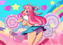 1girls ass breasts clothing disney disney_channel female female_only giffany glamourpink gravity_falls hair_ornament hair_ribbon long_hair looking_back nipples panties pink_hair shiny shiny_hair shiny_skin shirt shirt_lift skirt smile solo standing straight_hair striped_panties thighs upskirt rating:Questionable score:115 user:Heatwave-The-Cat