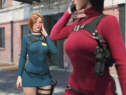 2girls 3d ada_wong ada_wong_(adriana) ada_wong_(cosplay) ass big_ass big_breasts breasts bust busty capcom chest curvaceous curvy curvy_figure female female_focus flustered ginger ginger_hair hips hourglass_figure huge_ass huge_breasts human large_ass large_breasts legs light-skinned_female light_skin mature mature_female morgan_tylle_(word2) resident_evil resident_evil_4 slim_waist thick thick_hips thick_legs thick_thighs thighs voluptuous waist wide_hips word2 yuri rating:Questionable score:11 user:SILV3RBACK