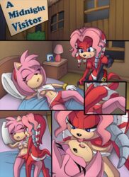 2015 amy_rose anthro areola breast_squish breasts cameltoe clothed clothing comic duo erect_nipples female fingering half-dressed hedgehog kissing lien-da mammal nipples panties pussy_juice sega skimpy sleeping sonic_(series) sonic_the_hedgehog_(archie) sonic_the_hedgehog_(comics) sonic_the_hedgehog_(series) the_other_half topless torture underwear vaginal_penetration yuri rating:Explicit score:136 user:bot