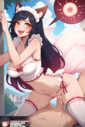 1boy 1boy1girl 1girl1boy 1girls 2024 ahri ai_assisted ai_generated black_hair blush bowtie cowgirl_position cum cum_in_pussy cum_inside edit edited edited_image facial_markings fangs female female_on_top fox_ear fox_ears fox_girl fox_humanoid fox_tail foxgirl impregnated impregnation league_of_legends league_of_legends:_wild_rift maid maid_bikini maid_headdress maid_outfit maid_uniform mouth_open outdoor_nudity outdoor_sex outdoors outside outside_sex panties panties_aside penetration penis riot_games self_upload sex sky slit_pupils smile smiling sperm sperm_cell sperm_meets_ovum stable_diffusion thick_thighs thighhighs thighs uncensored vagina vaginal_insertion vaginal_penetration vaginal_sex wardens watermark yellow_eyes rating:Explicit score:183 user:WardensArts