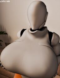  3d 3dscrub blender female haydee haydee_(game) large_breasts solo tagme  rating:questionable score: user:3dscrubb