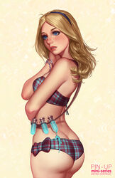 1girls blonde_hair blue_eyes blush bra bracelet fair-skinned_female fair_skin female female_focus female_only hair hairband hand_on_head league_of_legends light-skinned_female light_skin lingerie liquid long_hair luxanna_crownguard panties pinup pose presenting ribbon side_view skimpy_clothes solo solo_female solo_focus standing tsuaii vial rating:Safe score:353 user:orbitjewel