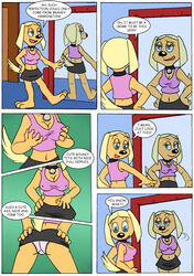 ass brandy_&_mr_whiskers brandy_harrington canine clothes clothing comic darkyamatoman disney disney_channel english_text female furry mirror panties skirt speech_bubble text toon_disney upskirt rating:Questionable score:28 user:mightyhyena