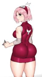 1girls alternate_breast_size ass big_ass big_breasts blush boruto:_naruto_next_generations breasts bubble_ass bubble_butt busty dat_ass favorite female female_only forehead_mark green_eyes hourglass_figure huge_ass impossible_clothes jay-marvel large_breasts looking_back milf naruto pink_hair sakura_haruno short_dress short_hair solo solo_focus thick thick_thighs tight_clothing voluptuous wide_hips rating:Safe score:258 user:jay-marvel