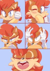 1boy 1boy1girl 1girls anthro blowjob cloudz comic deepthroat duo faceless_male fellatio female female_focus furry male male_pov mammal mobian_(species) oral pov sally_acorn sega sonic_(series) sonic_the_hedgehog sonic_the_hedgehog_(series) straight video_games rating:Explicit score:34 user:bot