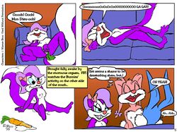 anthro babs_bunny buster_bunny comic el_rico female fifi_la_fume fur furry furry_only male mammal rabbit skunk straight tagme tiny_toon_adventures uncensored rating:Explicit score:7 user:bot