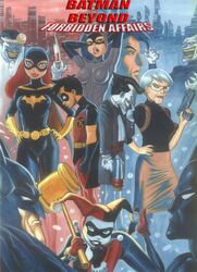 3boys 4girls alfred_pennyworth barbara_gordon batgirl batman batman:_the_animated_series batman_(series) batman_(terry_mcginnis) batman_beyond catwoman catwoman_(dcau) comic_cover dc dc_comics dcau domino_mask female forbidden_affairs harley_quinn harley_quinn_(classic) joker labcoat male multiple_boys multiple_girls pandoras_box robin_(dc) robin_(tim_drake) syringe terry_mcginnis the_new_batman_adventures tim_drake rating:Safe score:37 user:bot