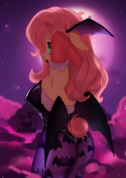  1girls bat_costume bat_pony bat_wings fluttershy_(mlp) halloween halloween_costume inconfortable my_little_pony rouge_the_bat_(cosplay)  rating:questionable score: user:bot