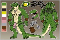  alligator crocodile humanoid_penis lizard model_sheet neodokuro reptile scalie  rating:explicit score: user:davyyyyy_jones