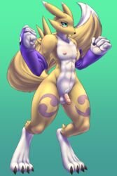  canine digimon fox furry furry_only male male_only mammal mykiio renamon solo  rating:explicit score: user:bot