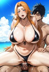 1boy 1girls ai_generated balls big_breasts bikini bikini_bottom bikini_top black_hair bleach blush breasts breasts_bigger_than_head chains cleavage cowgirl_position cum cum_in_pussy cum_inside eyeless eyeless_male female female_focus fucked_silly gigantic_breasts high_resolution huge_breasts jewelry large_breasts lewisai light-skinned_female light_skin long_hair male male/female massive_breasts matsumoto_rangiku midriff moaning nai_diffusion necklace necklace_between_breasts orange_hair penetration penis plump pubic_hair reverse_cowgirl_position reverse_upright_straddle sagging_breasts sex short_hair sitting sitting_on_lap sitting_on_person slightly_chubby slightly_chubby_female stable_diffusion straight sweat sweatdrop thick thick_body thick_thighs thighs top_heavy top_heavy_breasts uncensored vaginal_penetration vaginal_sex very_long_hair voluptuous voluptuous_female wavy_hair rating:Explicit score:67 user:Leidenfrost