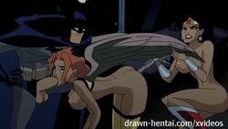 1boy 2d 2d_animation 2girls animated animated_gif batman batman_(series) breasts bruce_wayne dc dc_comics dcau diana_prince fellatio female gif green_eyes hair hawkgirl hawkman_(series) justice_league justice_league_unlimited male oral red_hair sex sex_toy shayera_hol threesome wings wonder_woman wonder_woman_(series) yuri zone rating:Explicit score:120 user:jschroeck92