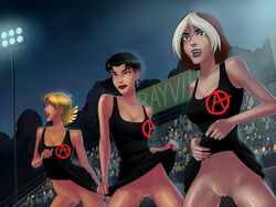 3girls anna_marie big_breasts black_hair blonde_hair boom-boom_(x-men) bottomless breasts brown_hair cleavage earrings female human large_breasts long_hair marvel marvel_comics multicolored_hair multiple_females new_mutants no_panties open_mouth public public_nudity pussy rogue_(evolution) rogue_(x-men) scarlet_witch short_hair sunsetriders7 superheroine sweaty tabitha_smith teeth tongue tongue_out two_tone_hair uncensored vagina wanda_maximoff white_hair x-men x-men_evolution rating:Explicit score:167 user:MIR0