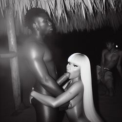 ai_generated black_and_white black_female blowjob celebrity dall-e3 dark-skinned_female dark-skinned_male fellatio just_the_tip large_breasts large_penis monochrome nicki_minaj nude nude_female nude_male oral oral_sex photorealism photorealistic pink_hair sucking sucking_penis tip_of_penis tip_sucking rating:Explicit score:86 user:Carl_Wheezer