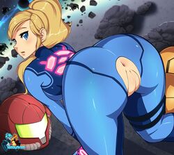 1girls all_fours anus armor ass blonde_hair blue_eyes bodysuit dat_ass exposed_pussy female female_only from_behind helmet helmet_with_visor hizzacked looking_back metroid nintendo ponytail pussy samus_aran solo tied_hair uncensored varia_suit varia_suit_helmet zero_suit zero_suit_samus rating:Explicit score:248 user:Miss_Vulf